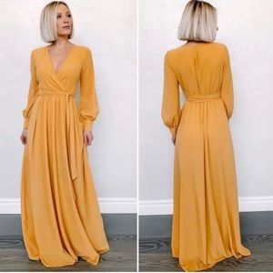 Baltic Born Lydia Maxi Dress in Mustard